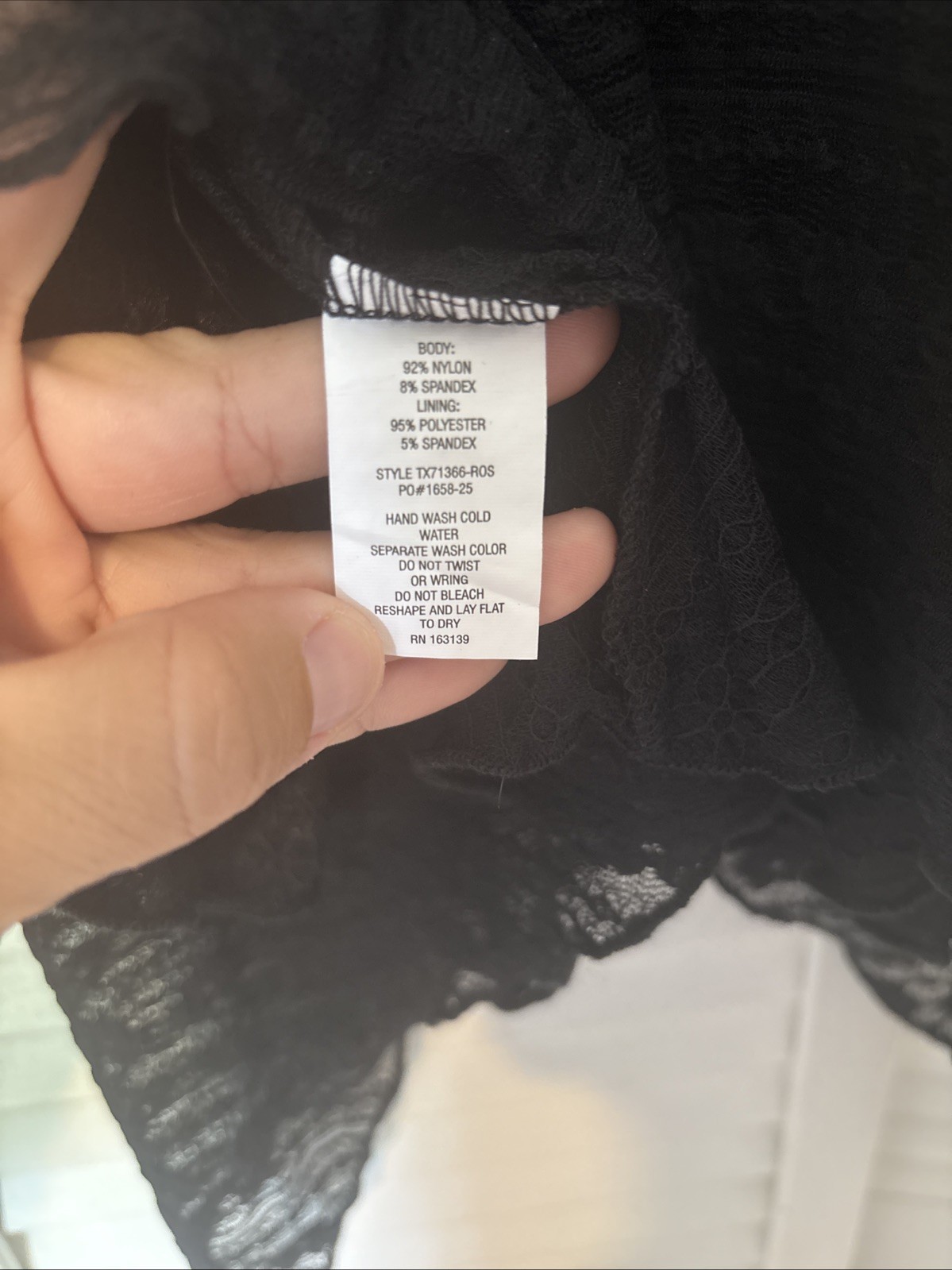 Women’s Black Lace Top Size S