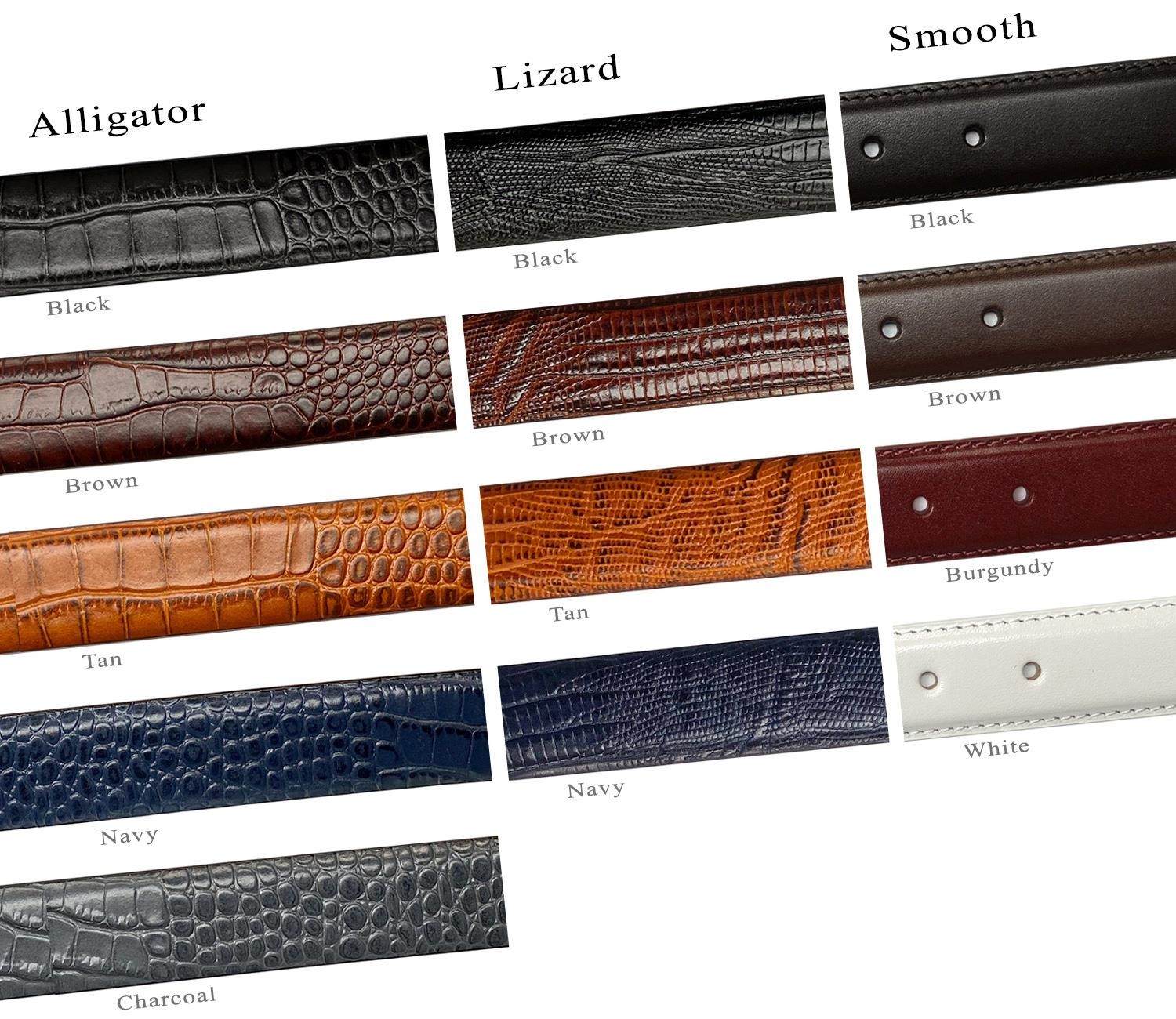 The Andrew Full Genuine Leather Italian Calfskin Designer Dress Belt 1-1/8″ Wide
