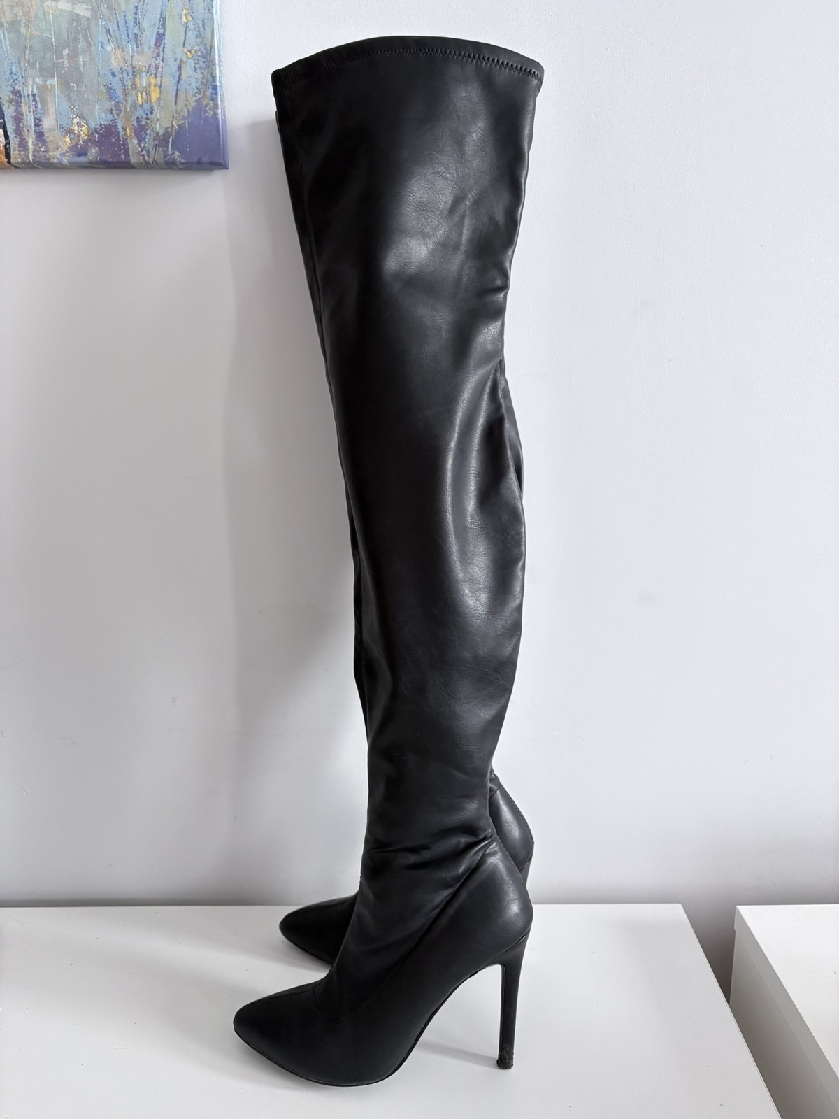 Even&Odd black women’s over-the-knee heeled boots, size 36