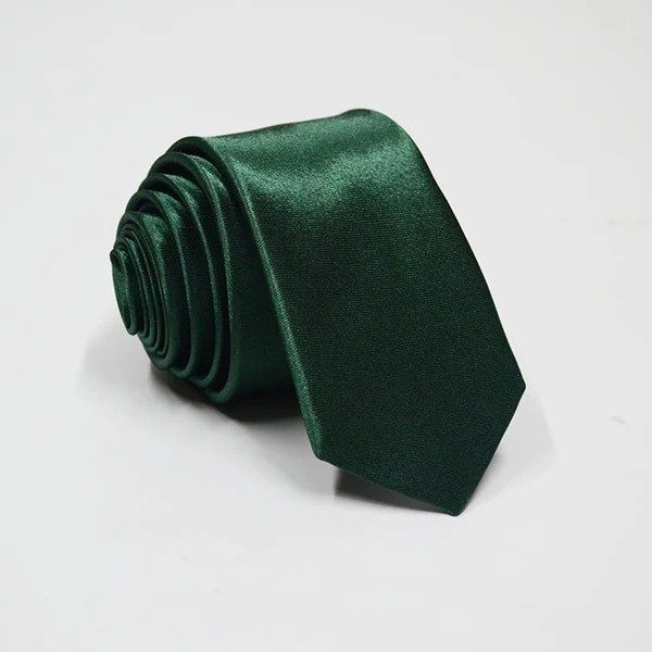 Solid Color Skinny Tie Slim Necktie for Men(5 cm)