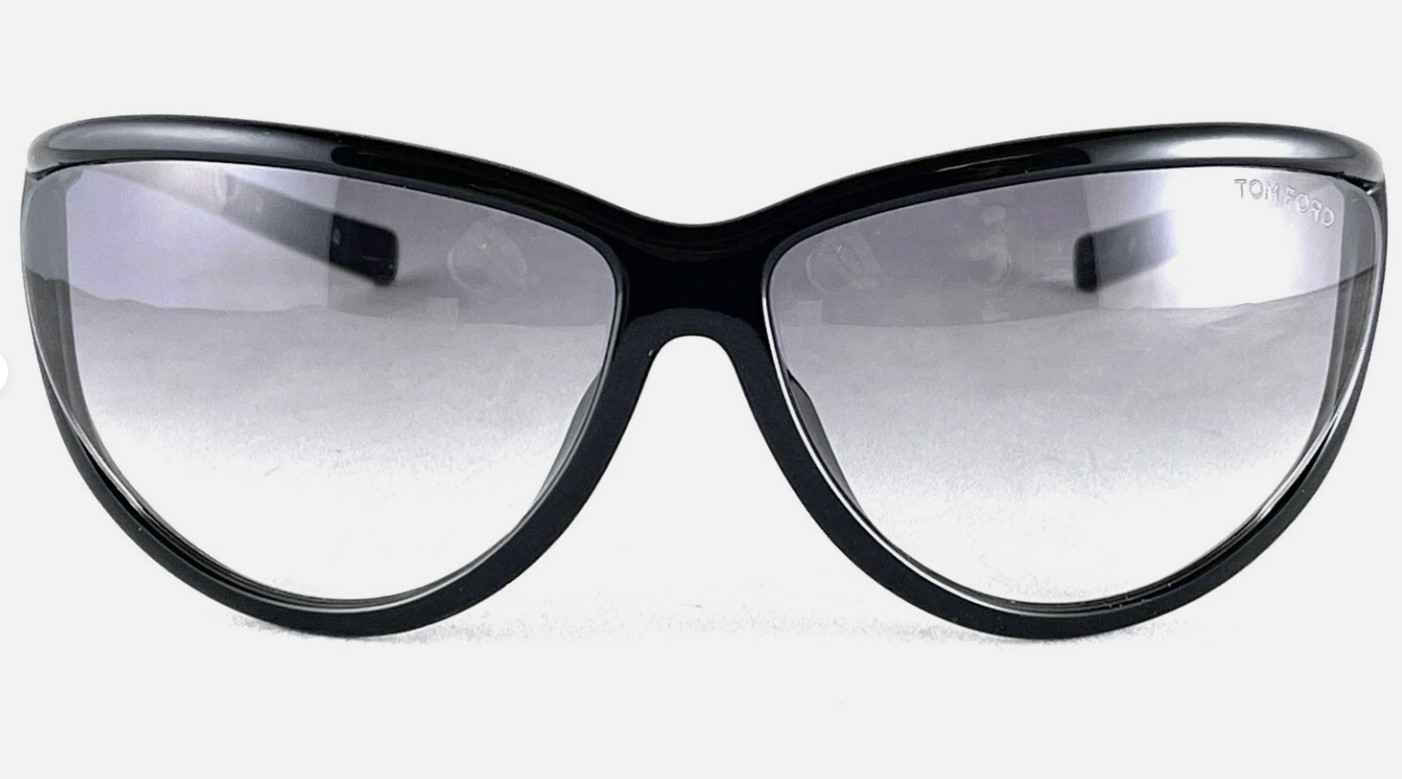 Tom Ford Unisex Sunglasses TF770-01B Black, Gray & Gold