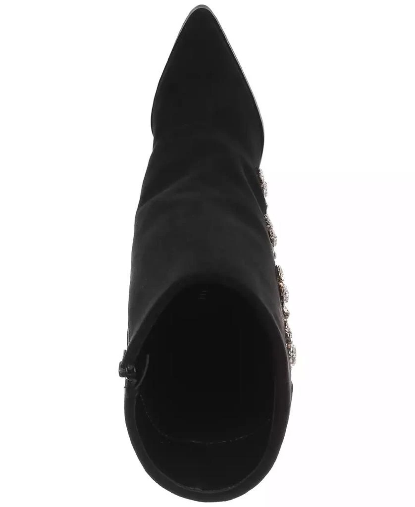 Thalia Sodi Nami Embellished Mid-Calf Boots Black US Size 7.5