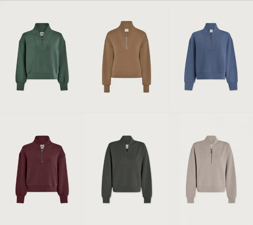Brand New Varley Davidson Sweat Multiple Colors and Sizes Available