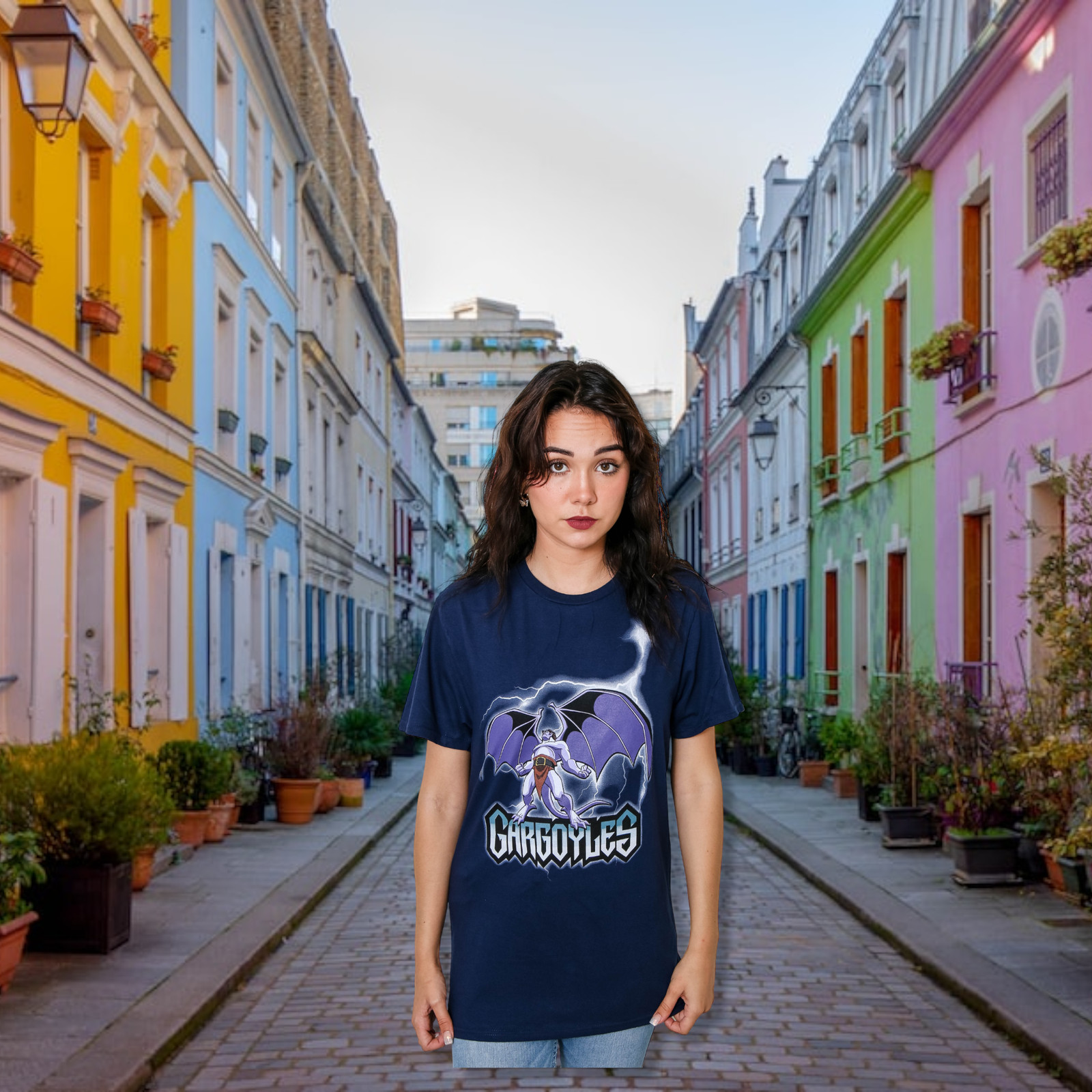 Gargoyles Goliath Thunder Disney 90’s Retro Cartoon Adult T-Shirt