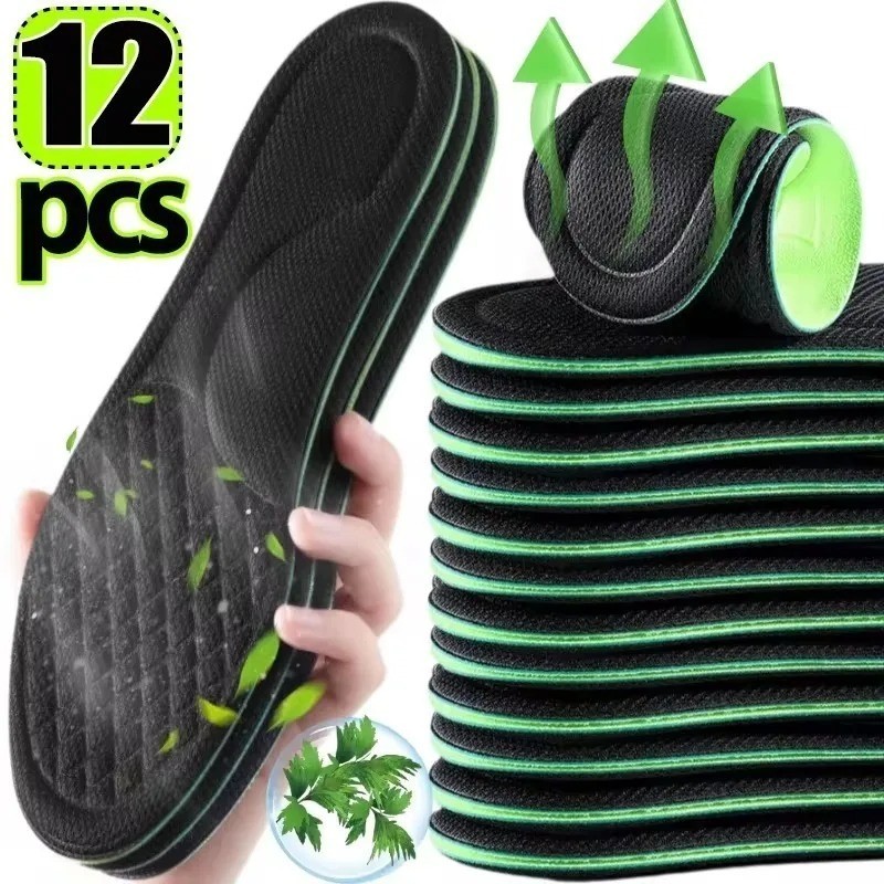 6/2/1Pair Men Shoes Insoles Orthopedic Memory Foam Sport Support Feet Soles Pad