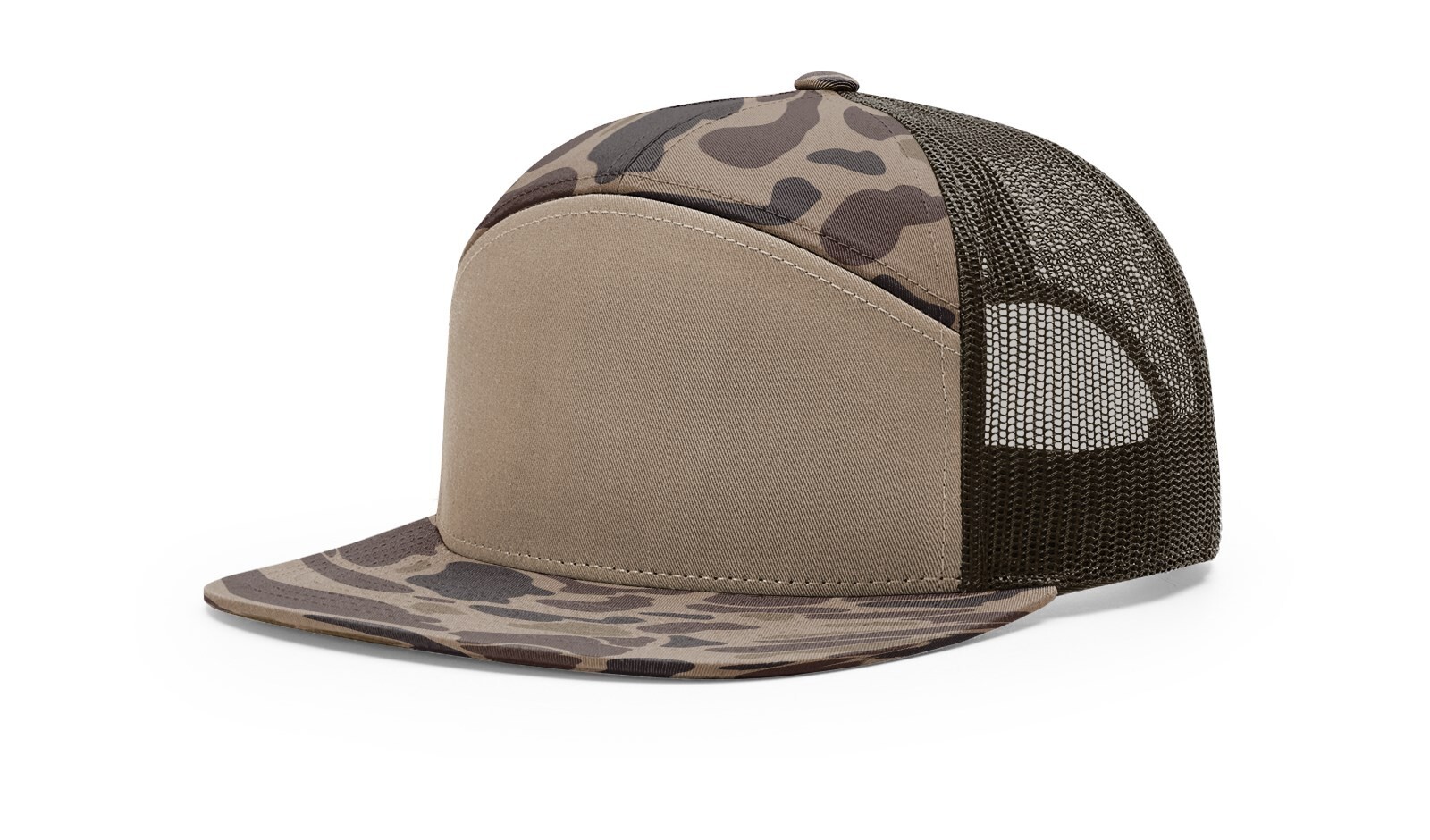 Richardson 7 Panel Trucker Hat 168 Adjustable Snapback Hi-Pro Mesh Cap OSFM