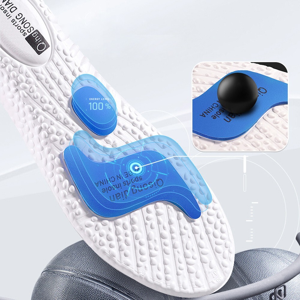 1-5Pairs Zoom Air Cushioned Sports Cushioned Insole Sof Sole Insoles Men’s Athle