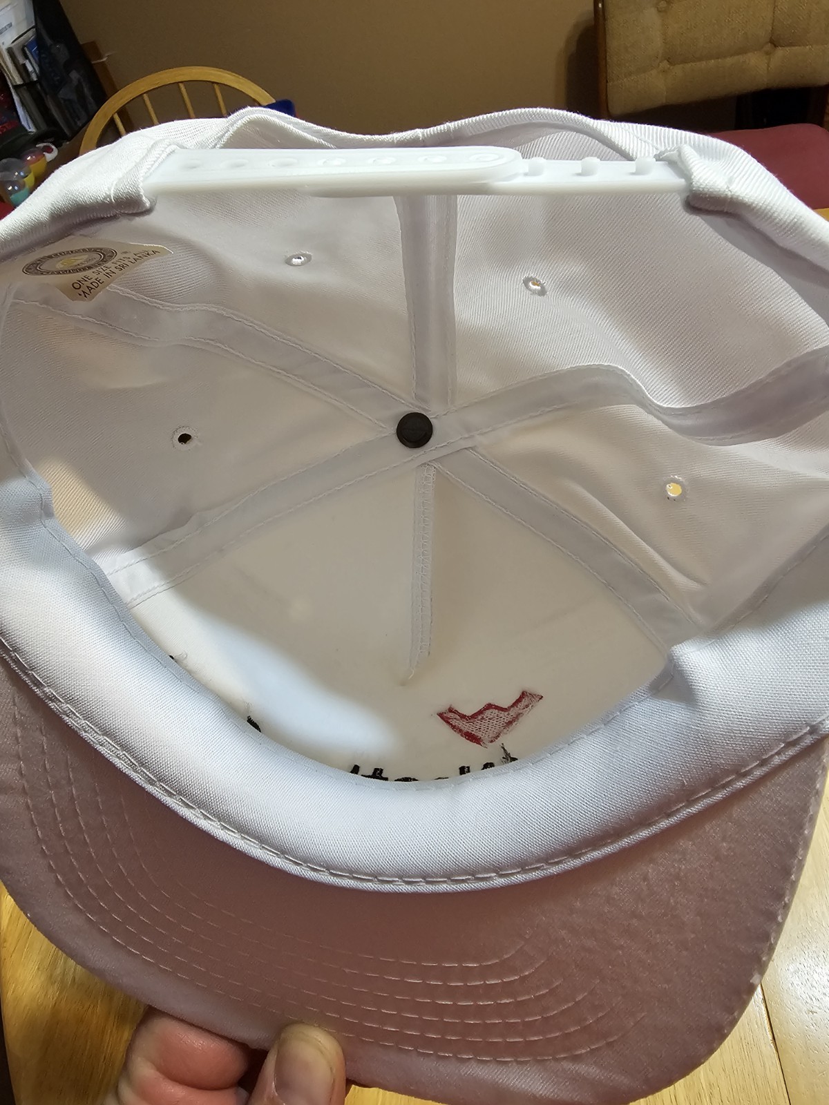 Weatherford White Solid Snapback Cap Adjustable One Size Unisex Adults