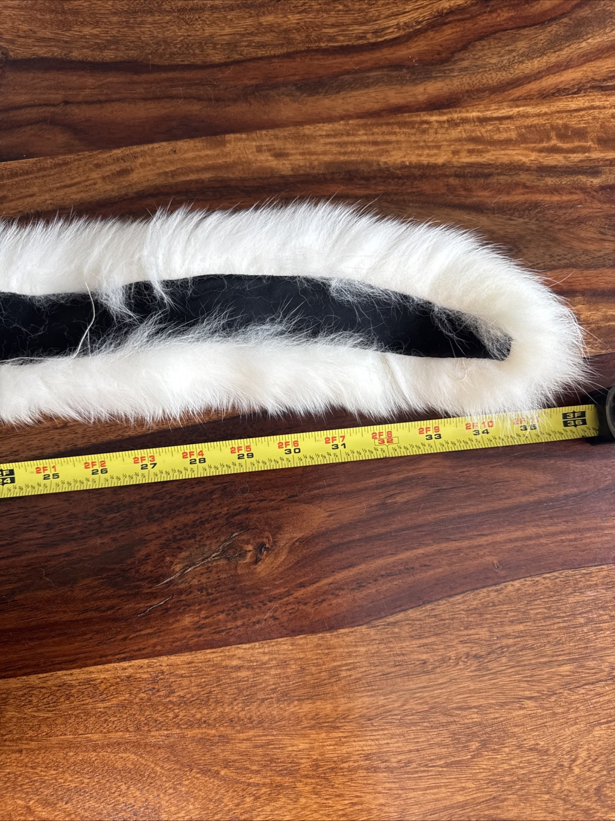 Winter Fur White Women’s Warm Fluffy Hat With Scarf
