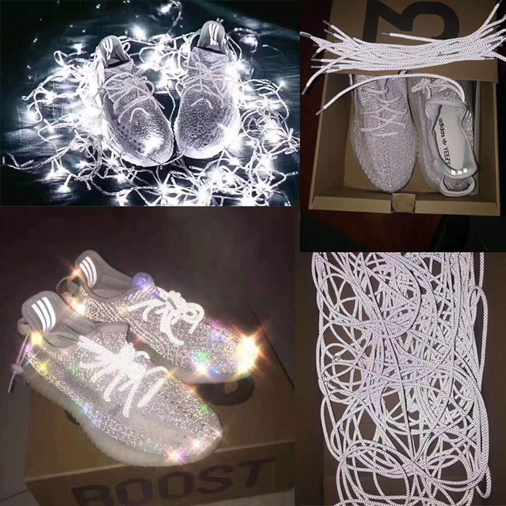 3M Reflective Round Rope Shoe Laces Shoelaces Sneakers Athletic Sports Strings