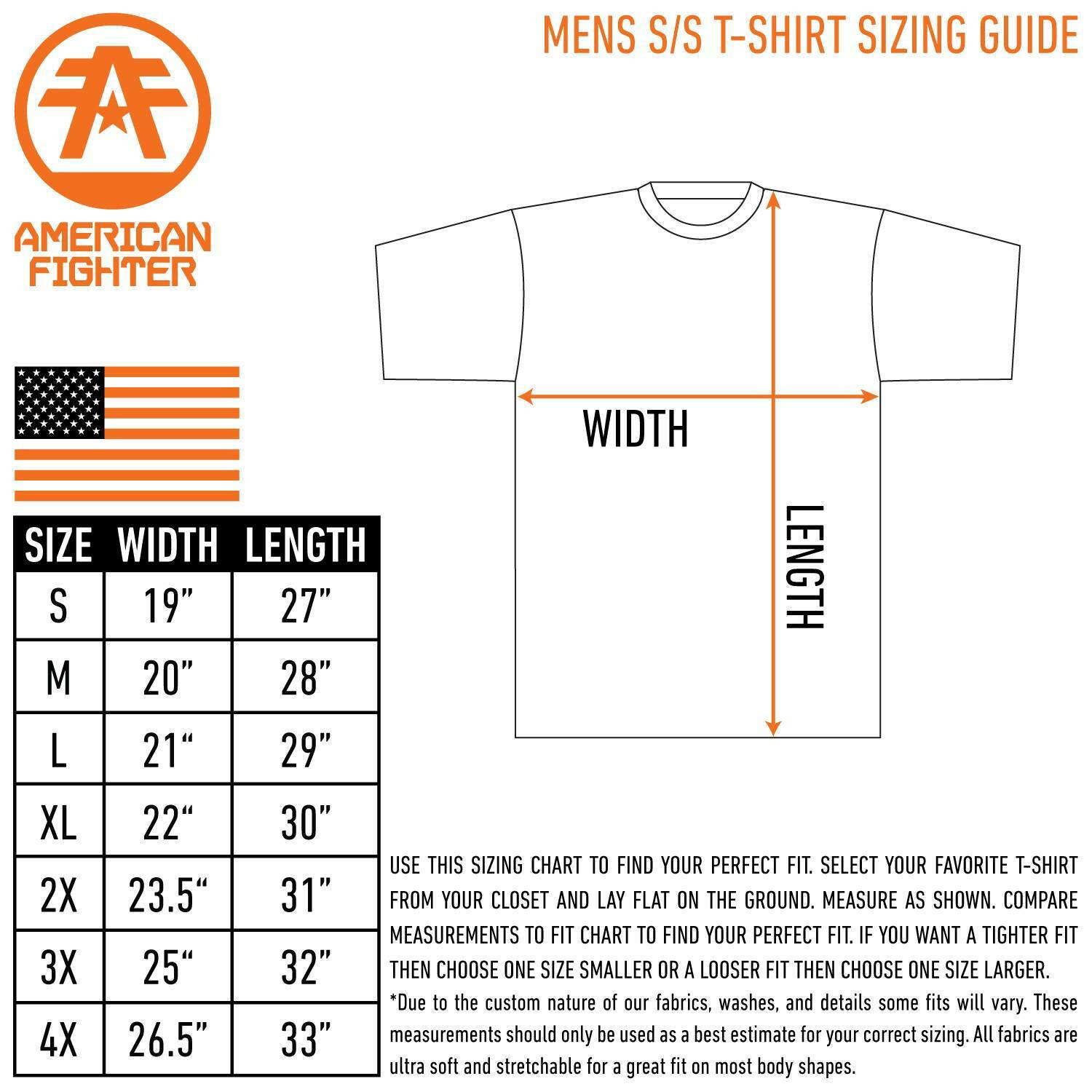 AMERICAN FIGHTER Men’s T-Shirt SILVER LAKE PATRIOT Athletic Biker MMA S-4XL