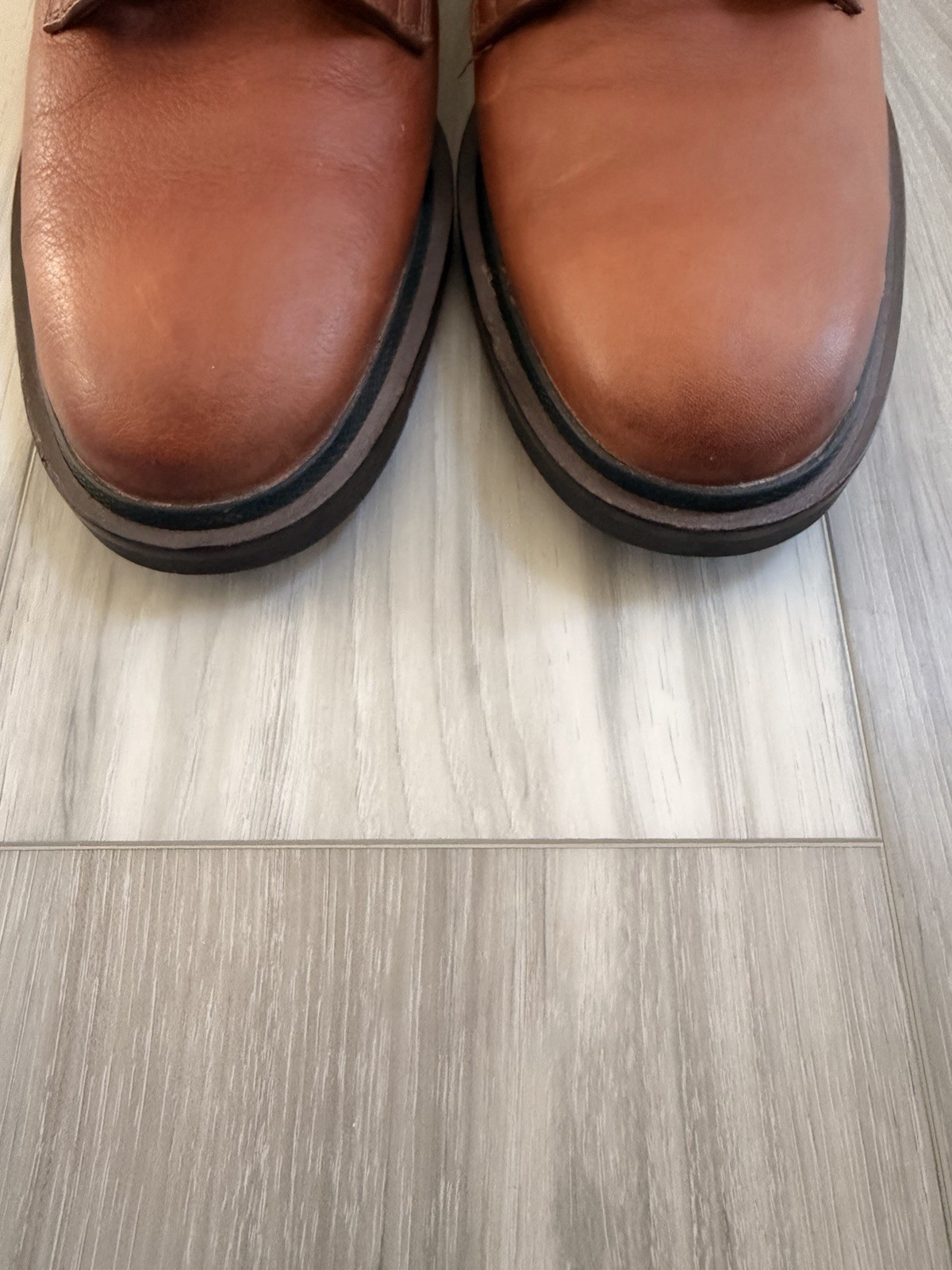 Cole Haan Men’s Brown Leather Chukka Ankle Boots Lace Up Round Toe US 7 M