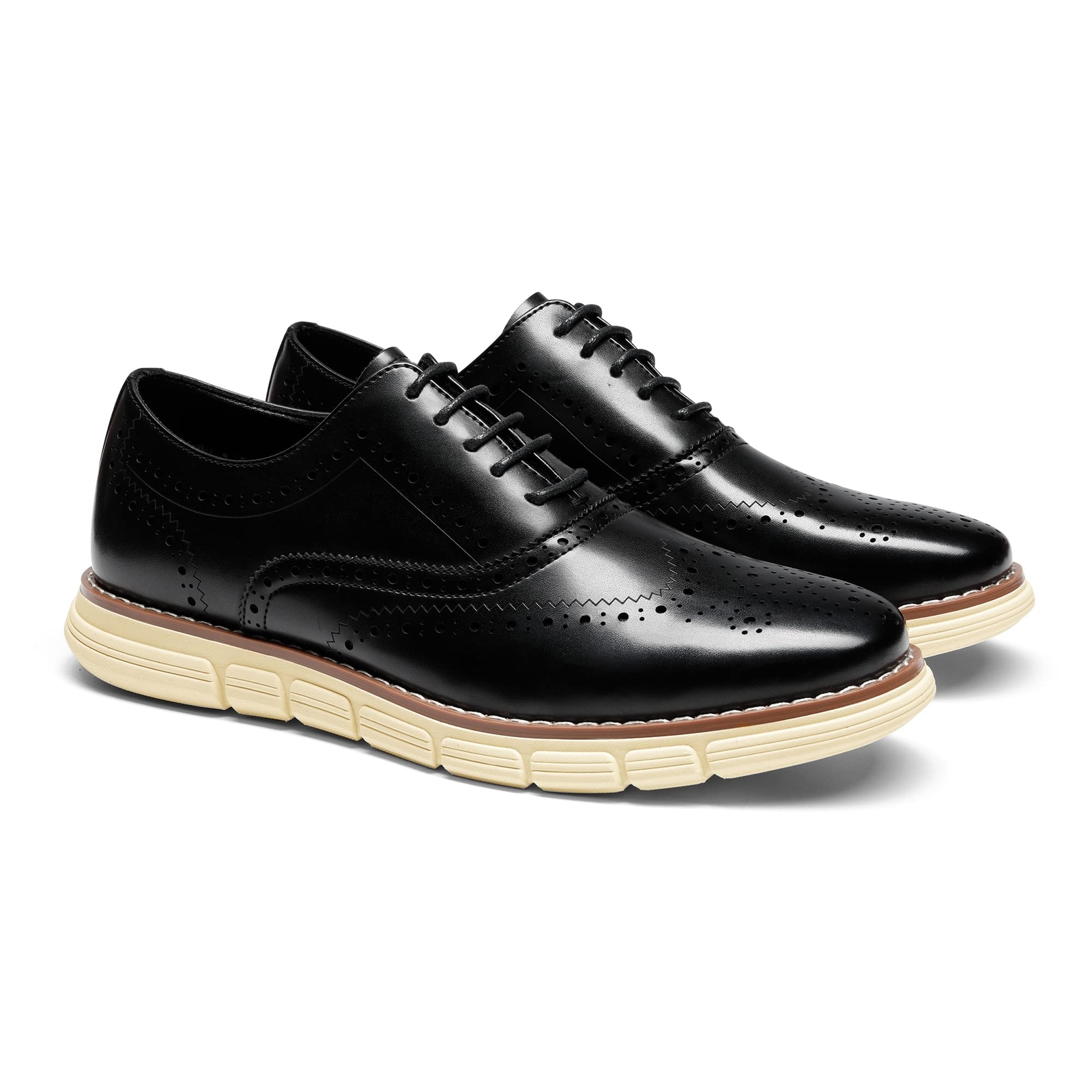 Men’s Dress Sneakers Casual Oxford Formal Lightweight Shoes US Wide Size 6.5-15