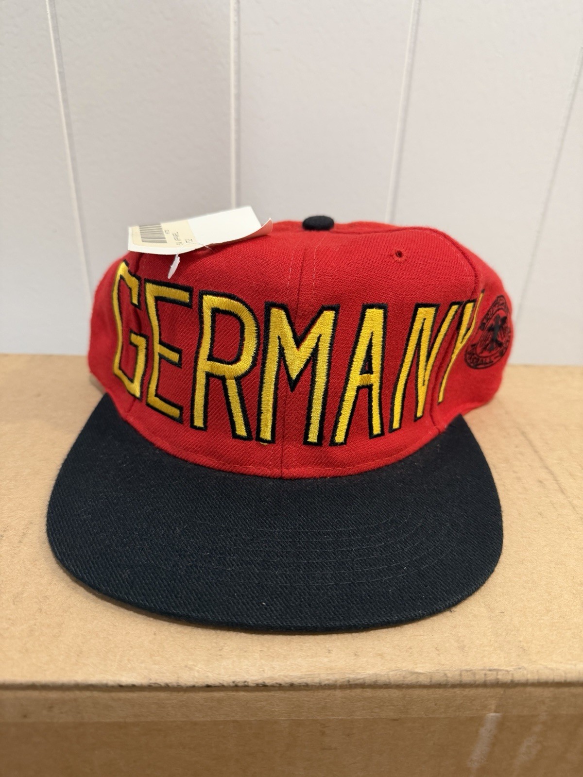 NEW Vintage 90s ADIDAS GERMANY Deutscher Fussball Bund Soccer Snapback NOS W Tag