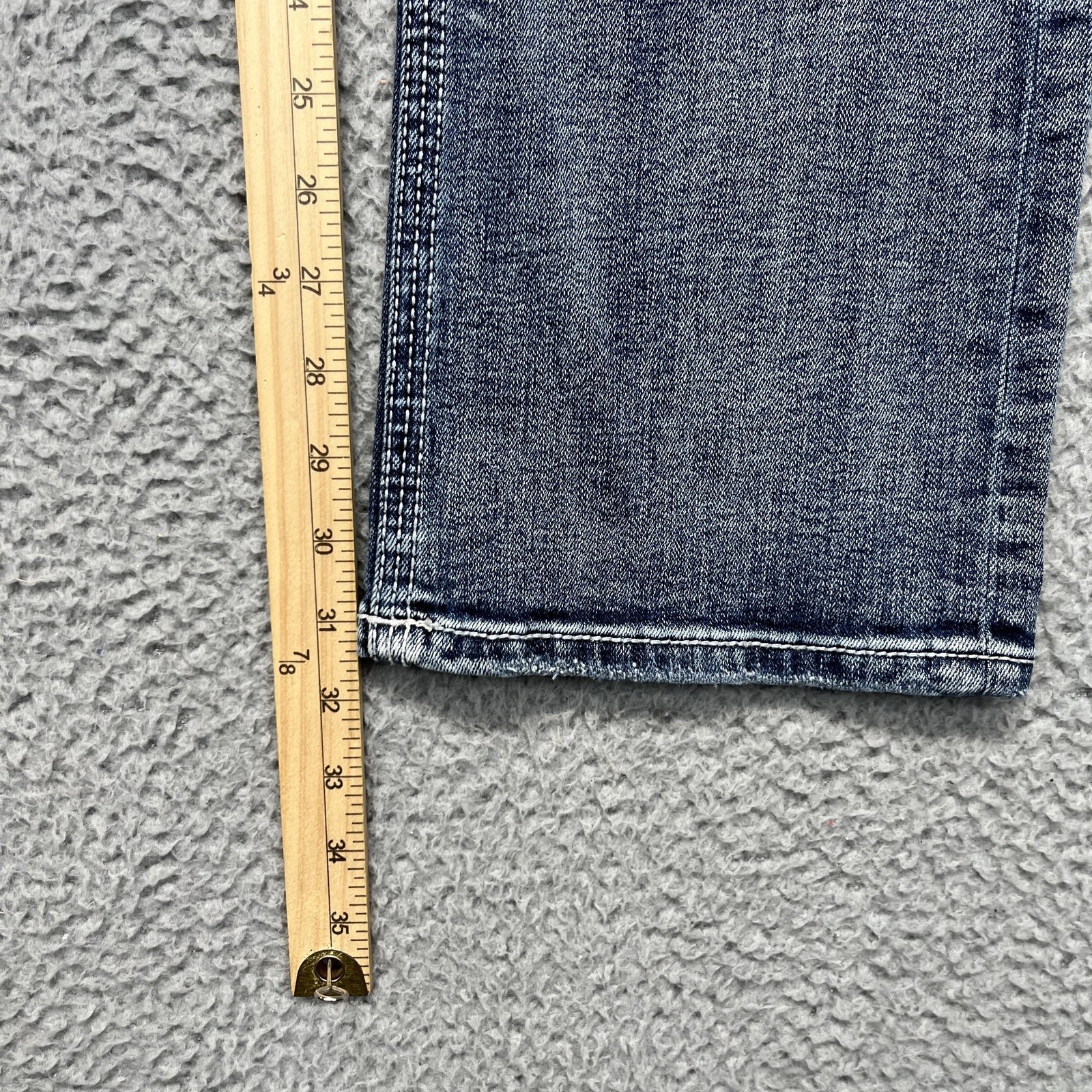 BKE Aiden Jeans Mens 29×32 Faded Wash Distressed Cover patches Straight Stretch