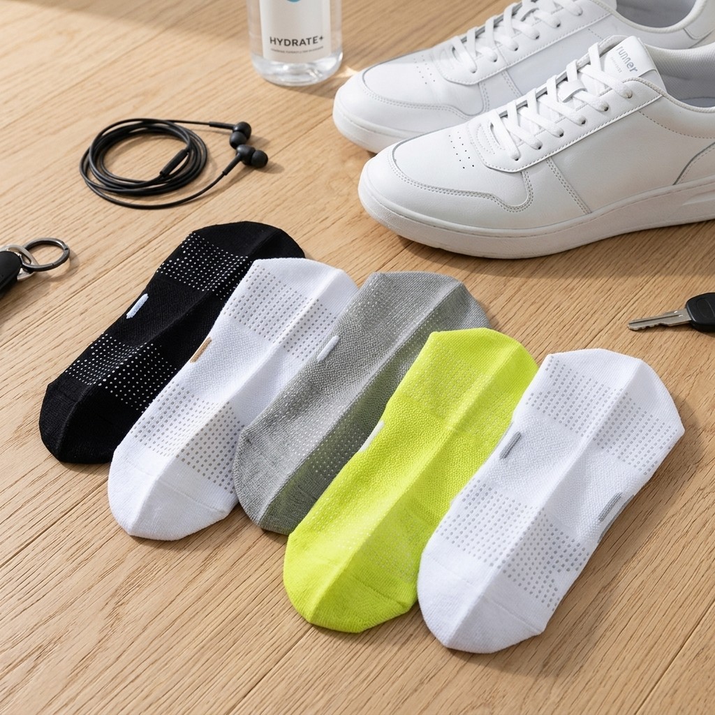 5Pack Breathable Low Cut Sports Ankle Socks Thin Anti-Sweat Short Socks Set