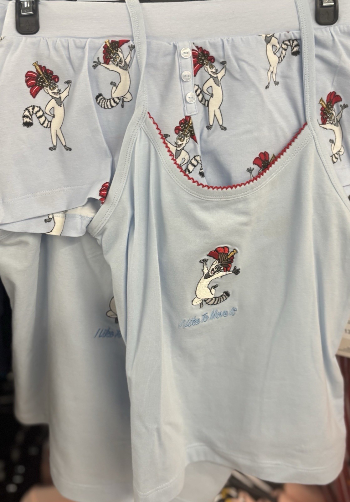 Madagascar King Julien Pyjama Set UK Sizes 4-24 2XS -2XL