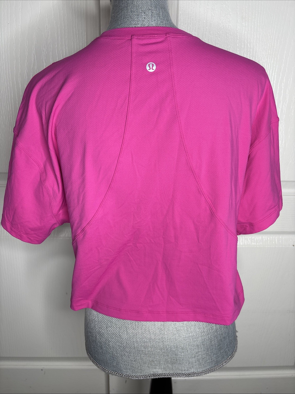 Lululemon Abrasion Resistant Training T-Shirt Sonic Pink Ed Curtis Tee Top Sz ?