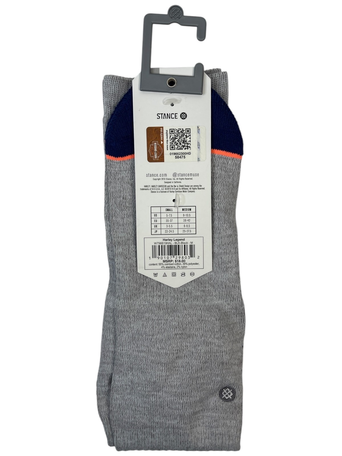 4 Stance x Harley Davidson Women’s Crew Socks – Size Medium 8 – 10.5 – $66 MSRP