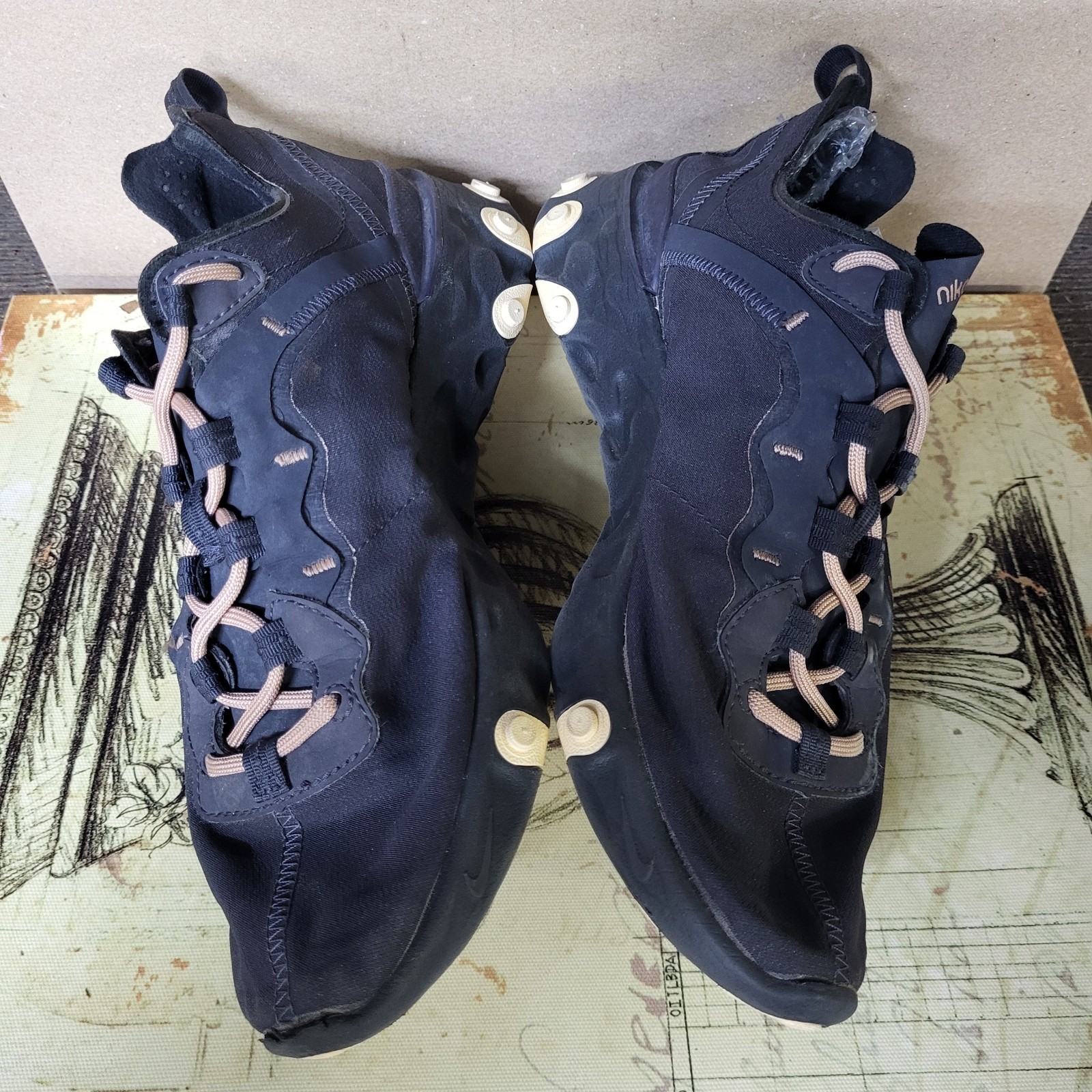 Size 9 Wmns – Nike React Element 55 Shoes Oil-Gray 2019 CT1186-001: Sneakers