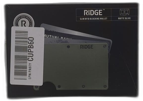 The Ridge Aluminum Matte Olive Green Wallet