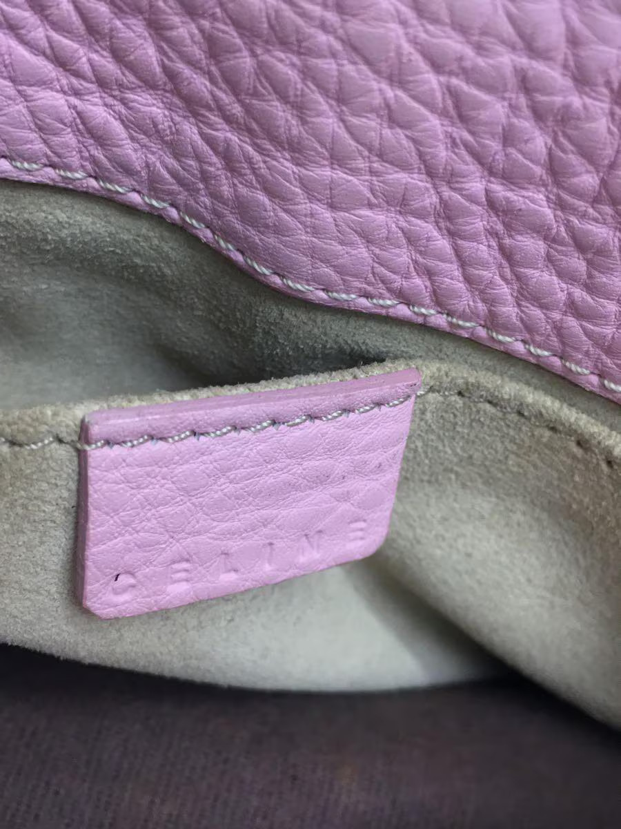 CELINE Shoulder Bag Pink Plain