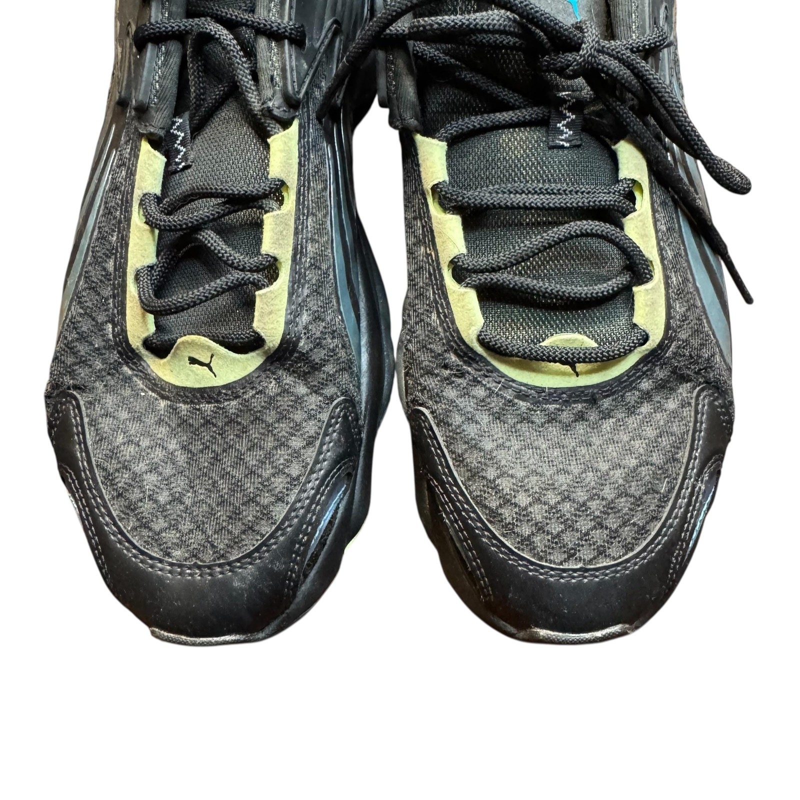 Puma RS Connect Drip Shoes Mens Size 11 Black Lime Blue Sneakers 38566101