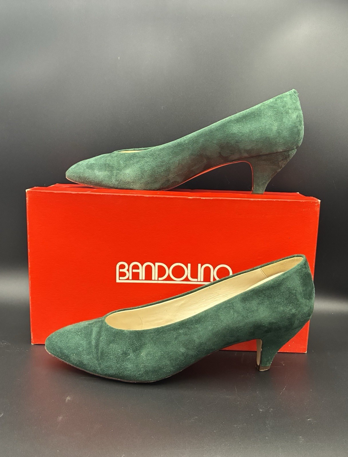 Women’s Vintage Bandolino Shoes Green Suede 9M