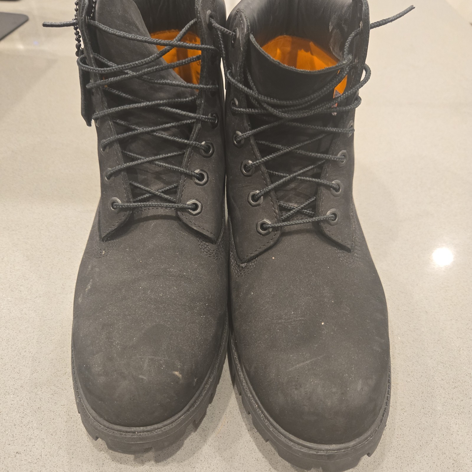 TIMBERLAND BOOTS 6 Inch 2 Pairs BLACK WHEAT PRE OWNED SEE DESCRIPTION