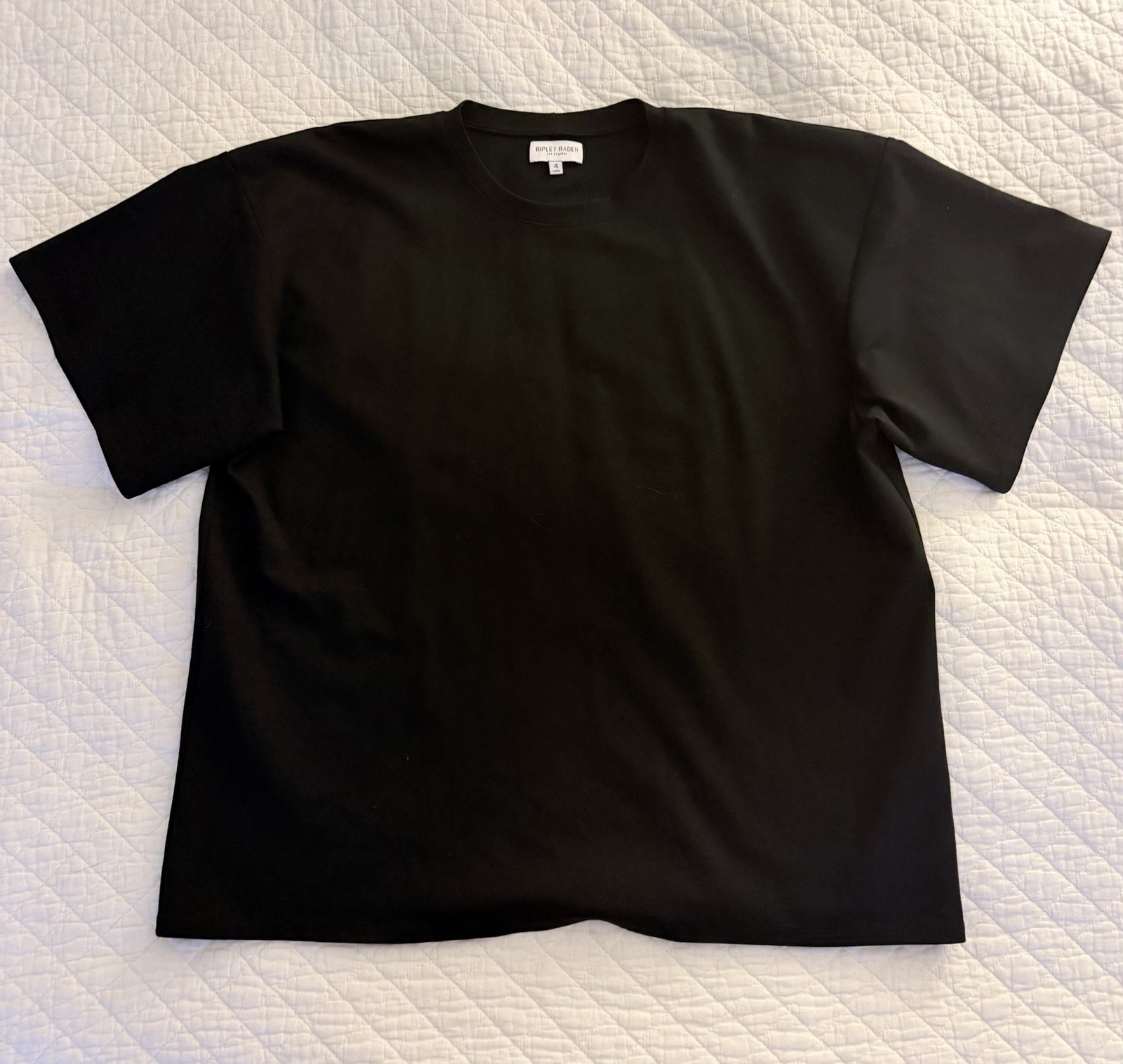 Ripley Rader Black Pointe Knit Big Shirt Black Size 4 XL