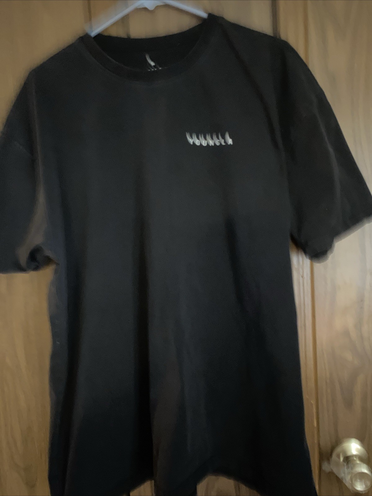Young La Men’s Short Sleeve T-Shirt Size XL Black Great Shape