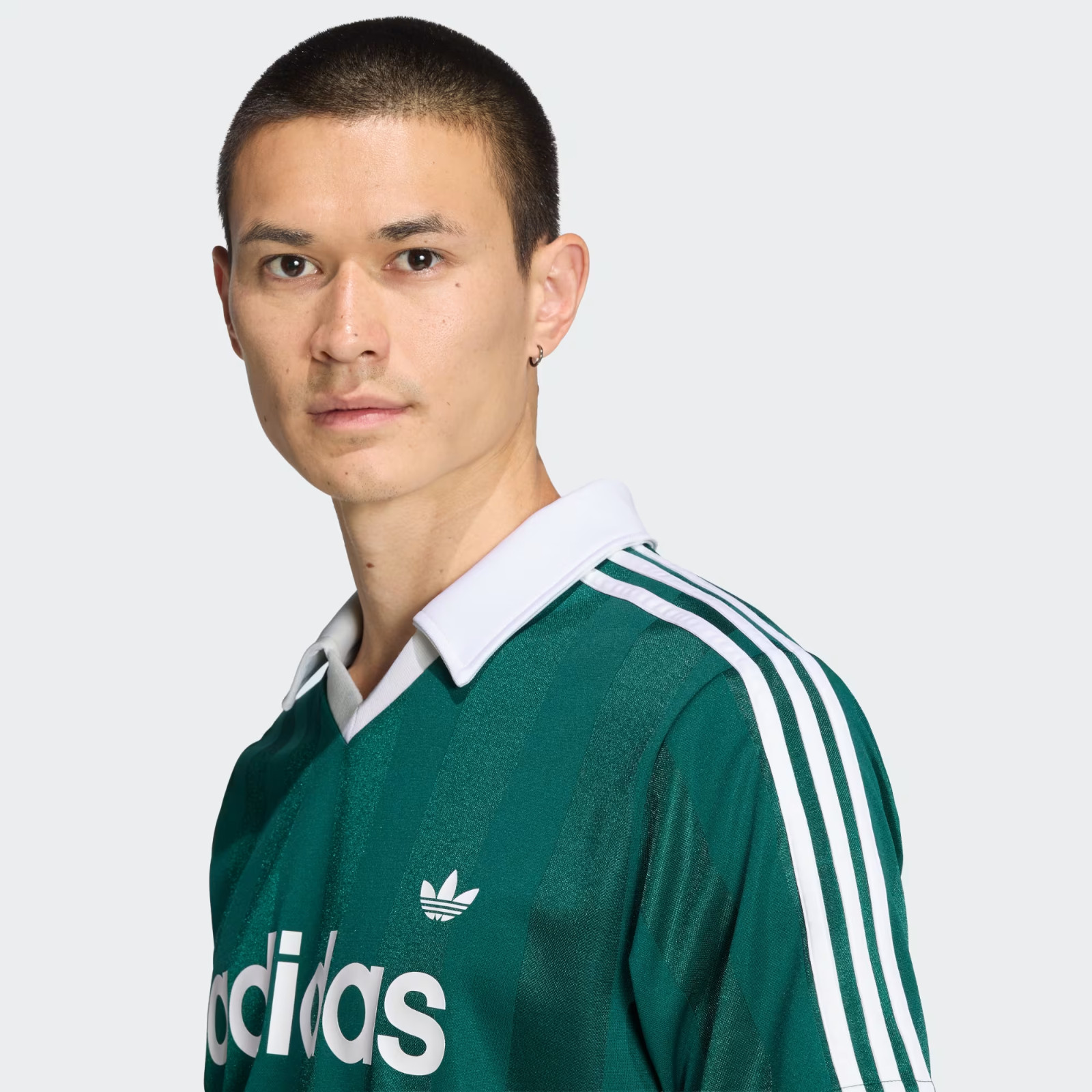 adidas Originals Men’s Archive Collar Engineered JSY Trefoil Jersey KE3582