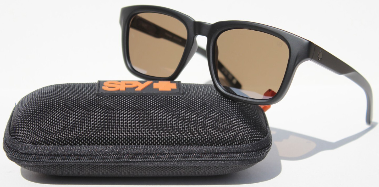 SPY OPTICS Saxony POLARIZED Sunglasses Matte Black/Happy Boost Bronze Black NEW