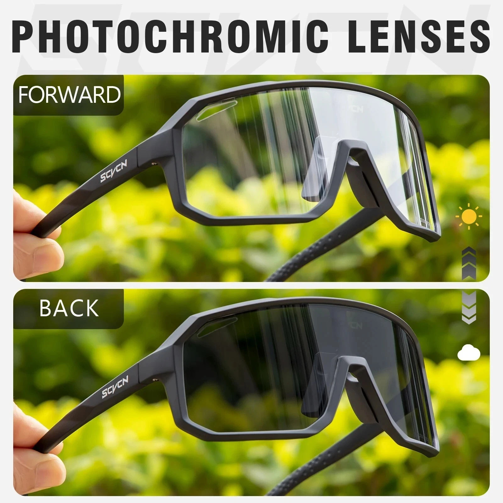 Polarized Sports Sunglasses UV400 Cycling Driving Fishing Wrap Outdoor Glasses