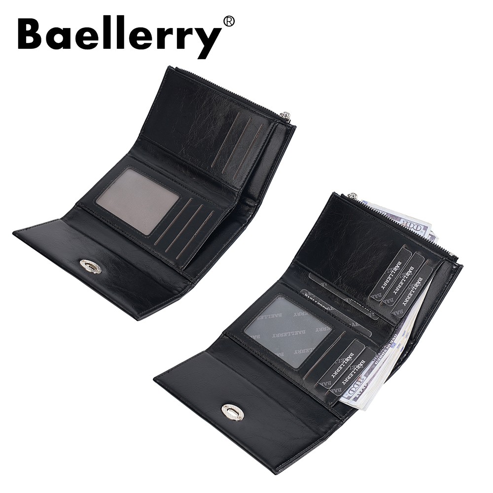Fashion Women’s Wallets Credit Card Holder Hasp Leather Zipper Coin Pocket Purse