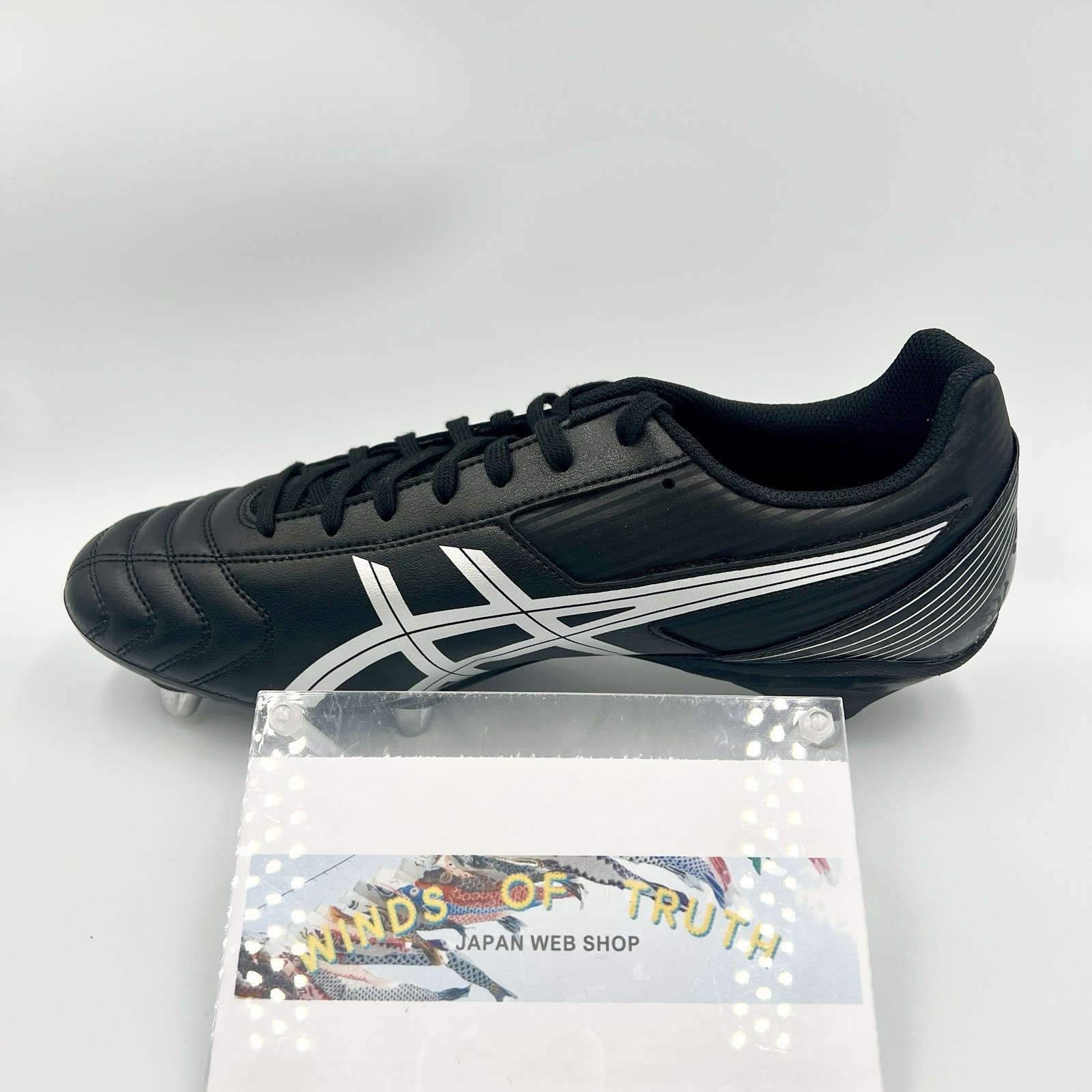 ASICS LETHAL TACKLE “WIDE” P507Y.003 Black Pure Silver Rugby Cleats US4-15