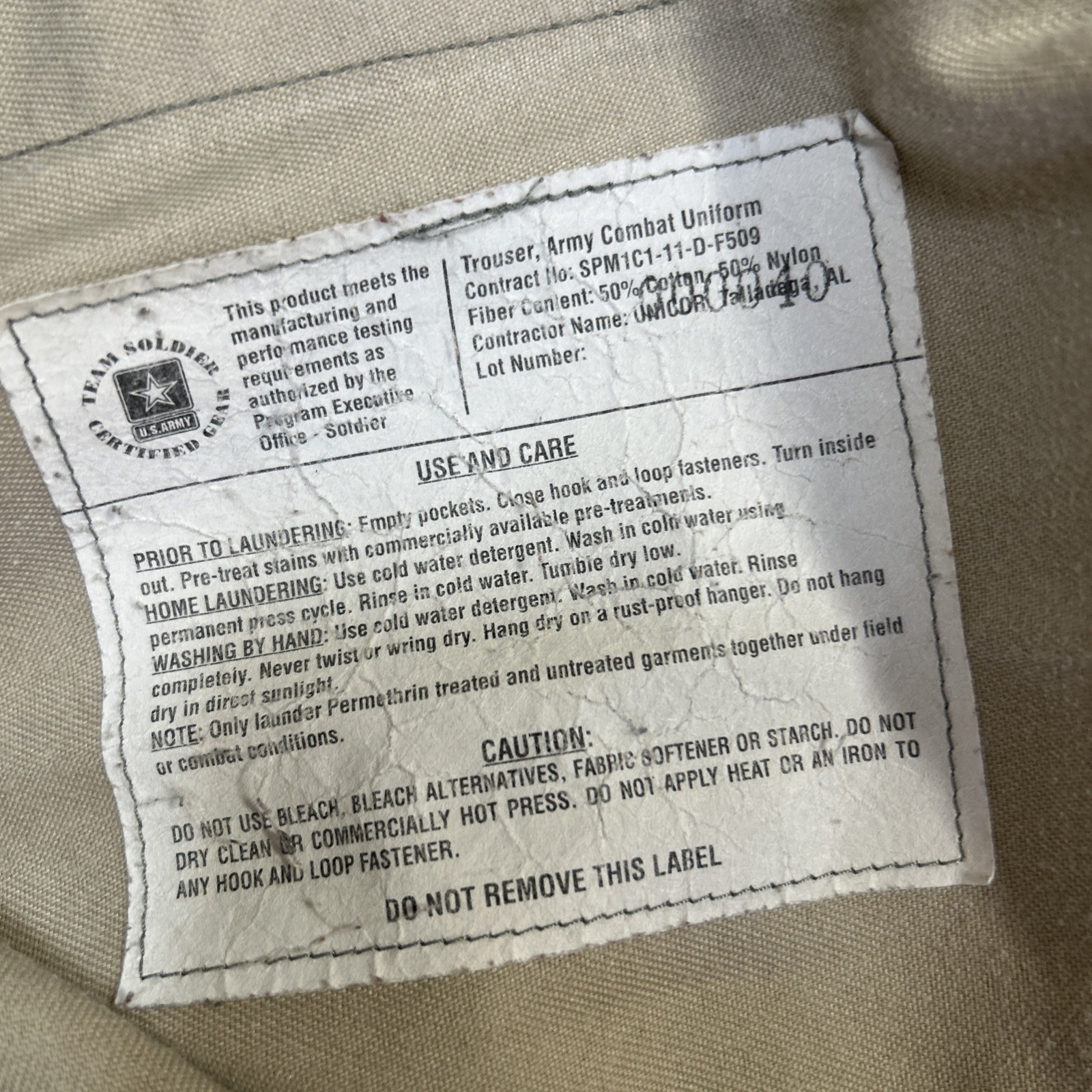 US Army Combat Uniform ACU Digital Camo Trousers Large/Long USGI Rip Stop