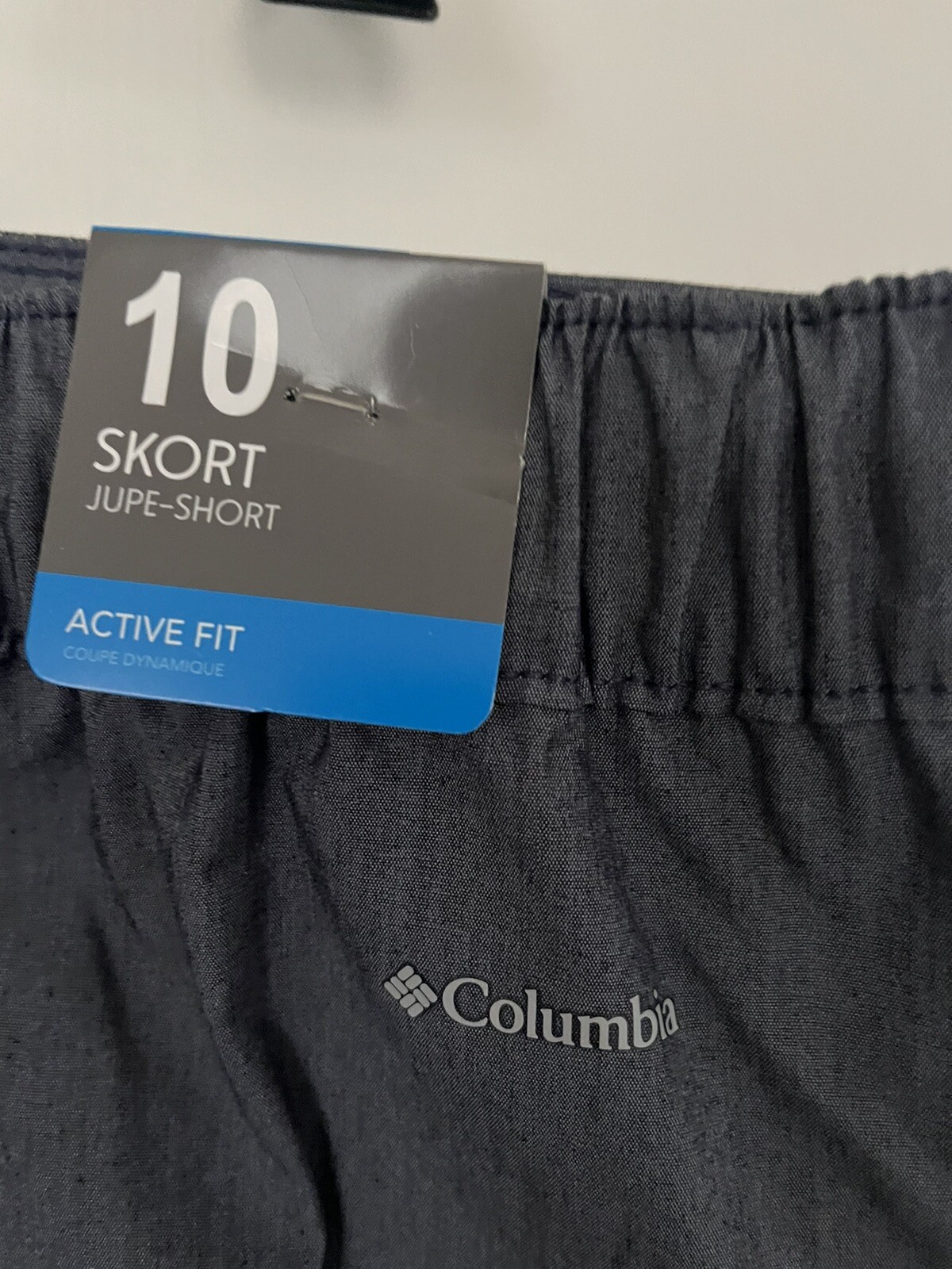 NEW Columbia Size 10. Gray. Longer Days Skort 50 UPF MSRP $60