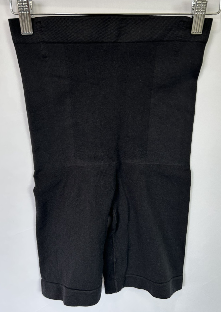 Shapermint Essentials M/L Black Seamless Shapewear Tummy Control Thigh Slimmer