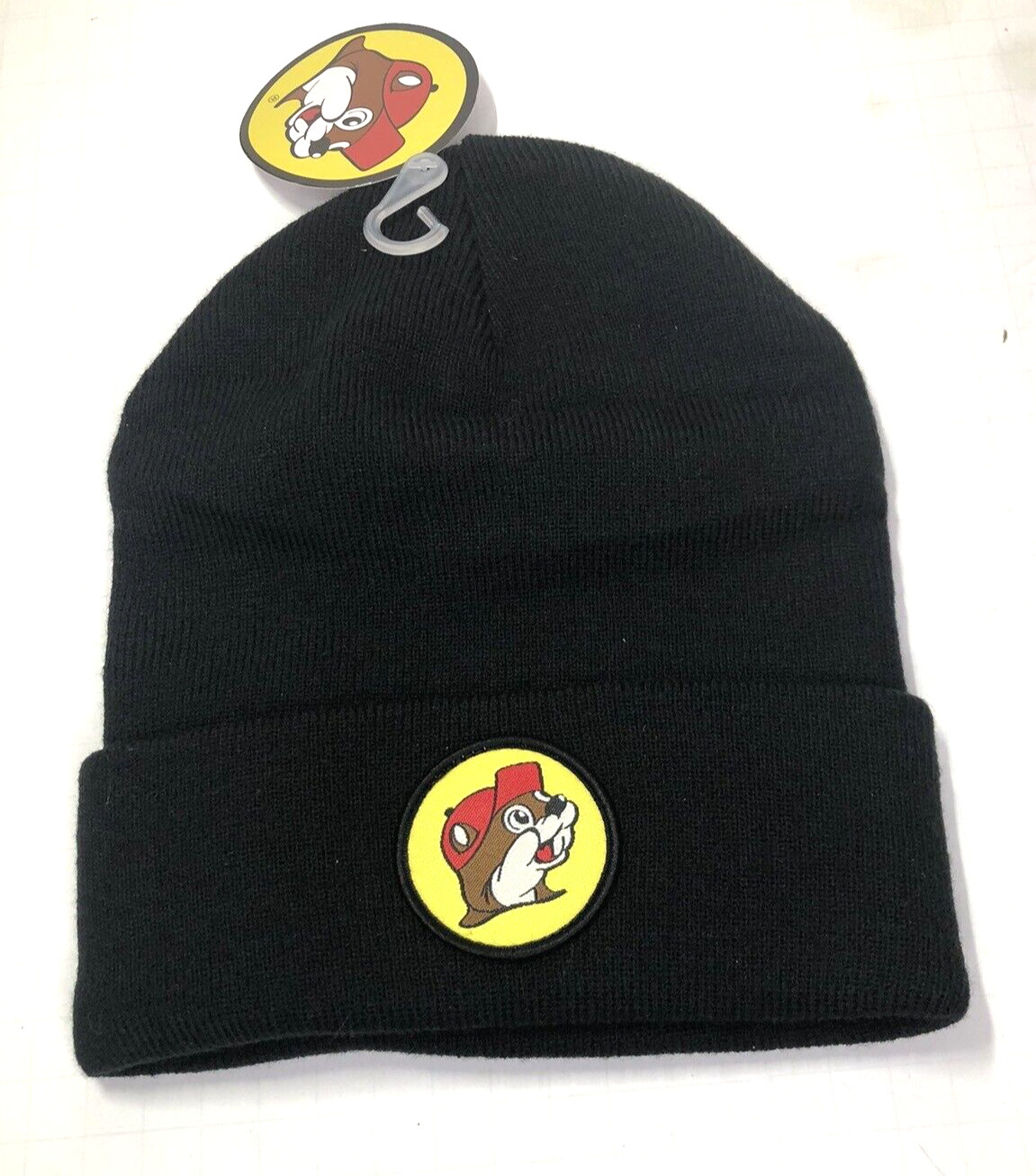 Buc-ee’s – Knit Black Beanie Cap – Brand New – Winter – Beaver Logo