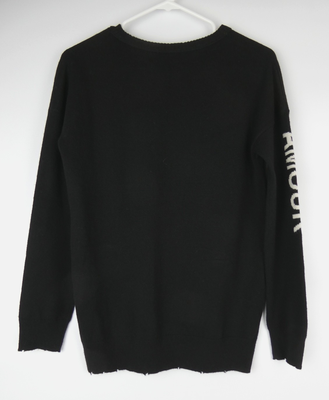 ZADIG & VOLTAIRE Gaby Amour Women’s Size L Black Sweater Made in Madagascar