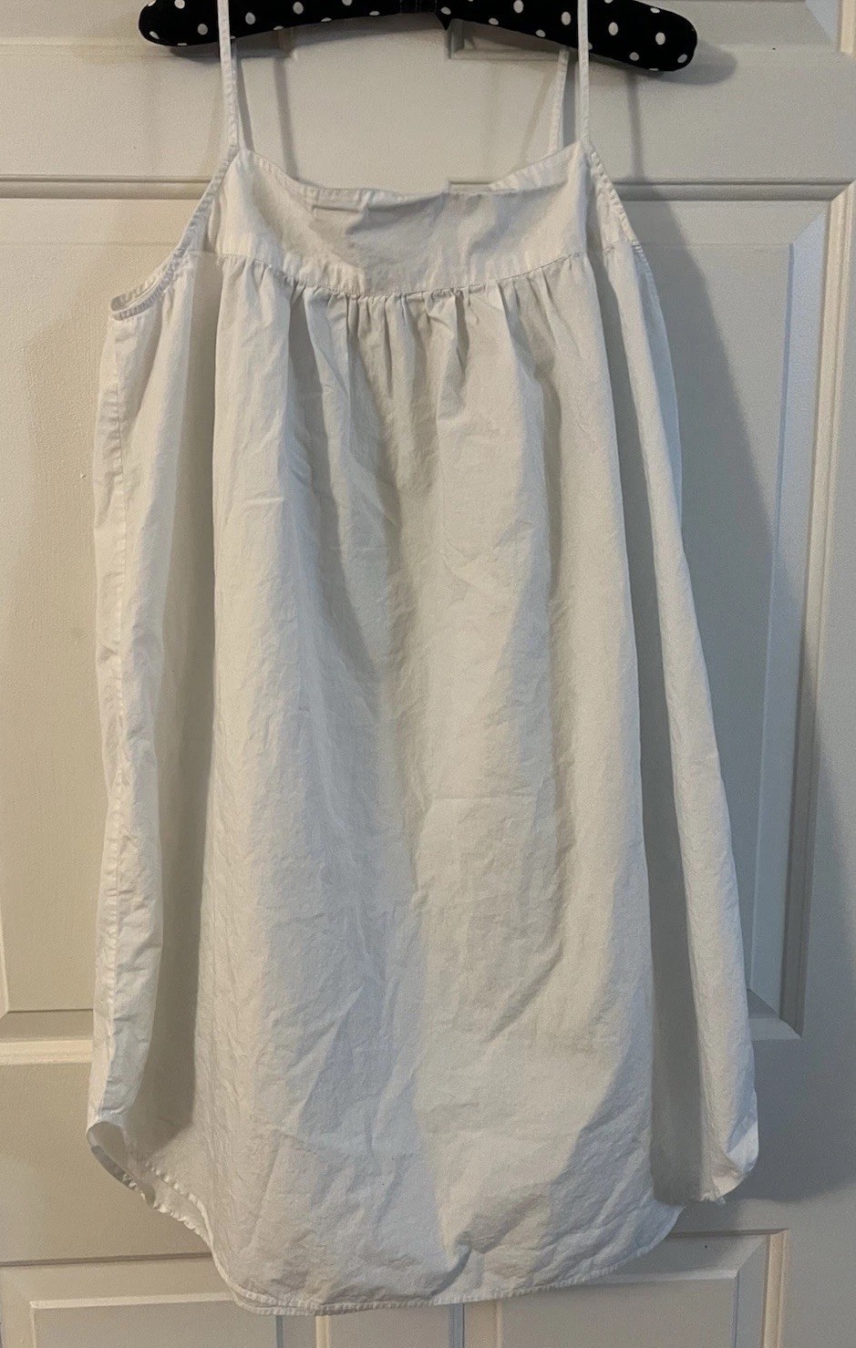 Pottery Barn Embroidered Cotton Tunic Cover Up M/L White Boho Cottagecore