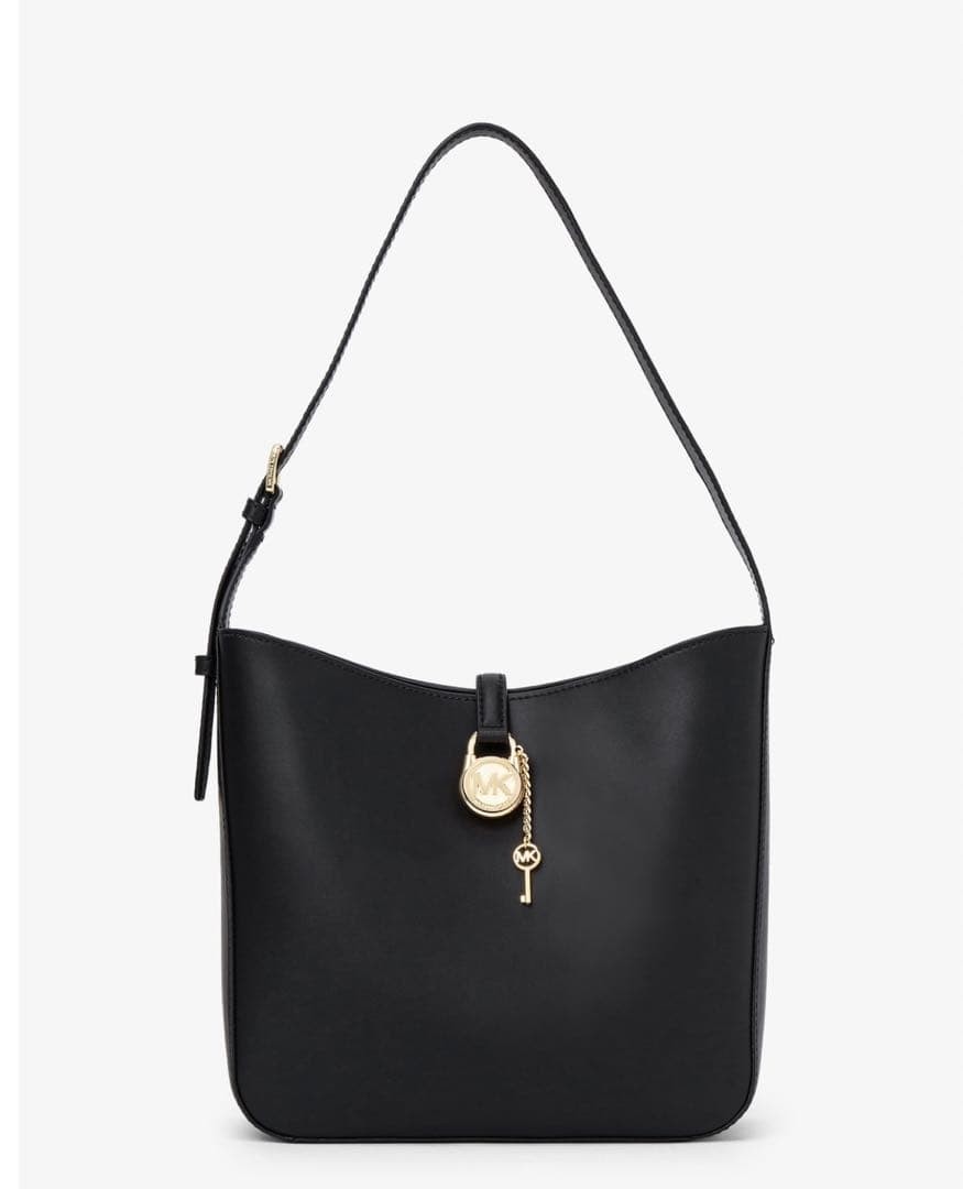 MICHAEL KORS LYRA Bucket Shoulder Bag black Luxury Gift Ready 24.3×21.8×9.7cm