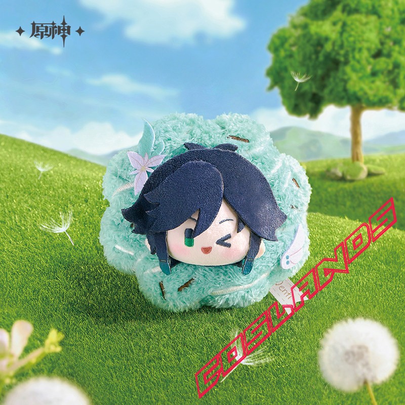 11cm Official Genshin Impact Venti Plush Doll Anime Plushie Keychain Pendants