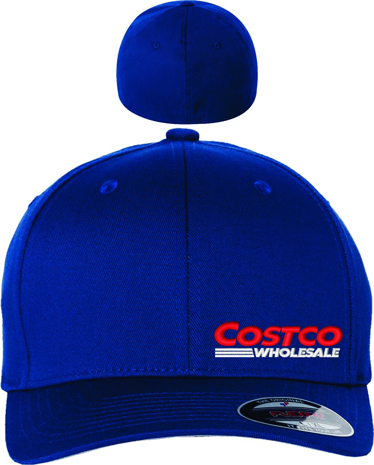 Costco Hats Flex Fit 6277 Curved Left Panel Logo Free Domestic Shipping