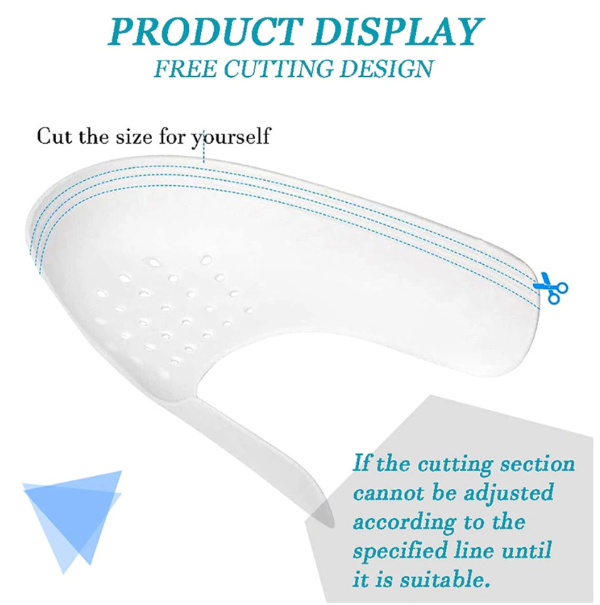 Pair Sneaker Shoe Anti Crease Protector Decreaser Toe Force Creasing Shoes Cover