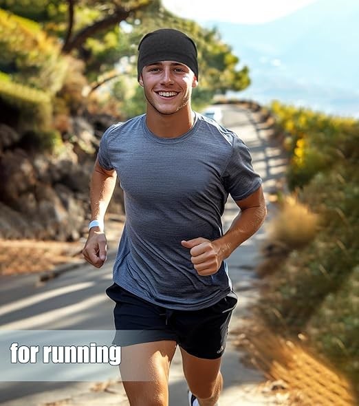 Lightweight Cotton Beanie, Summer Skull Caps, Breathable Thin Sleep Hats for Run