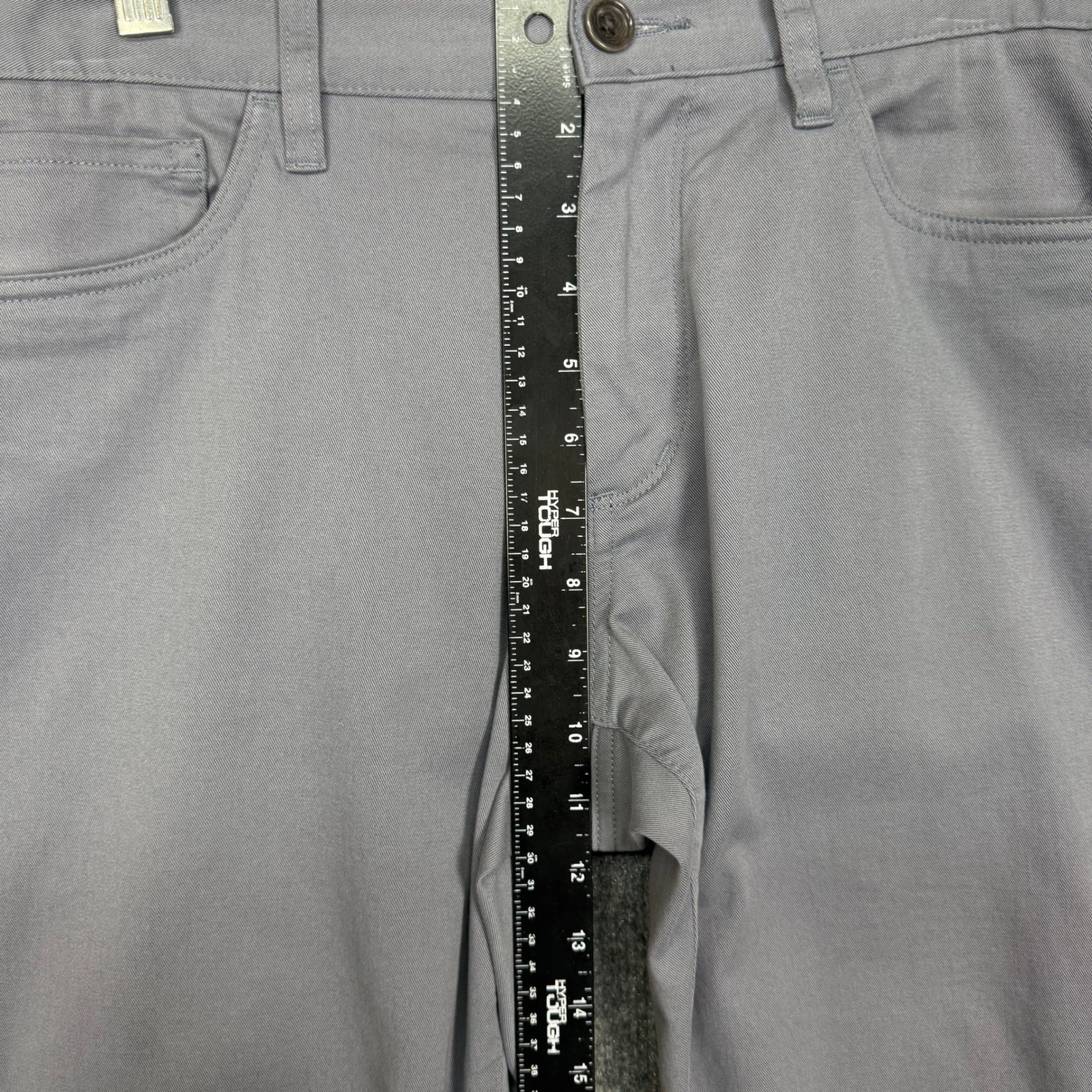 VINCE Pants Mens 32 Fits 34 Grey Flat Front Chino Cotton Stretch Business Casual