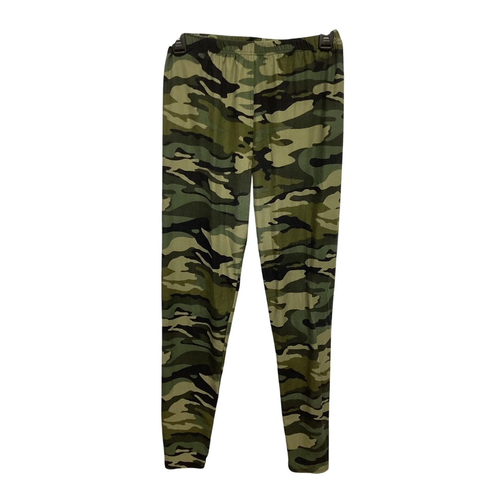 Leggings Depot Womens One Size Polyester Spandex Blend Camouflage Pants