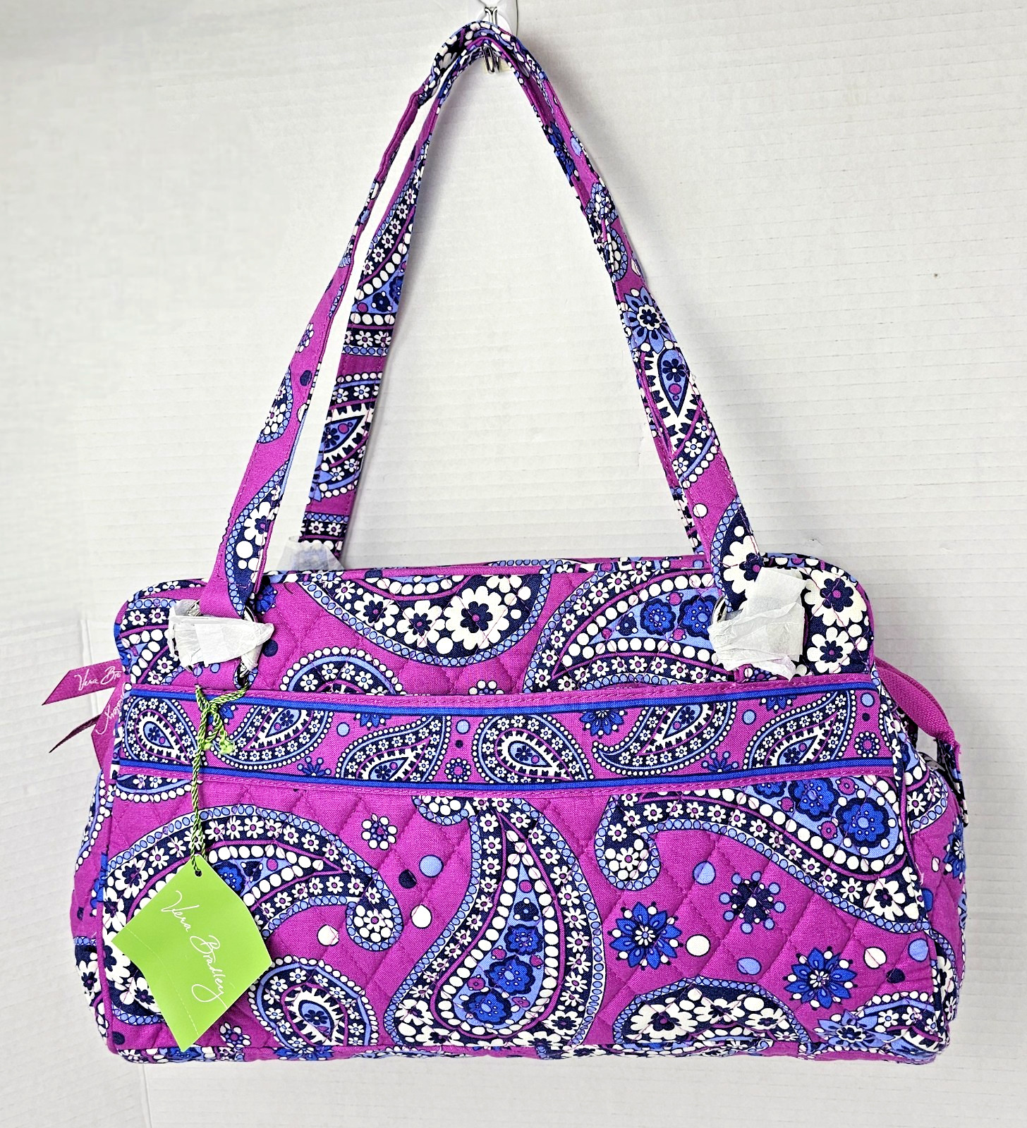 Vera Bradley Whitney Shoulder Bag in Cotton Boysenberry